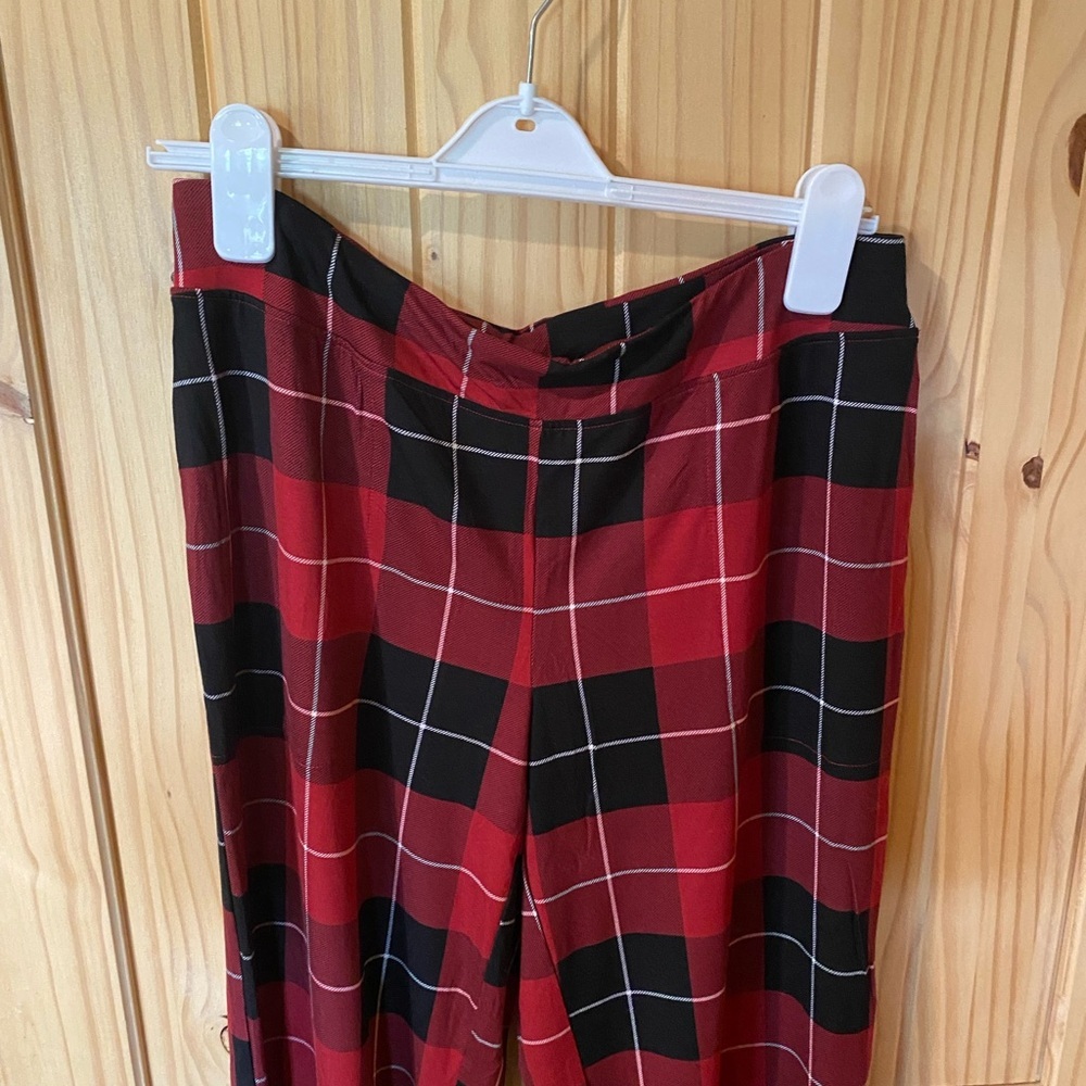 Red and Black Plaid Pants - Picture 2 of 4